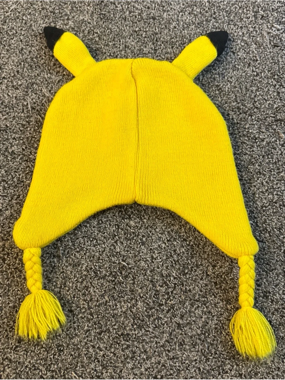 2015 Pokemon Pikachu One Size Fits Most Beanie Cap Hat Cosplay Yellow